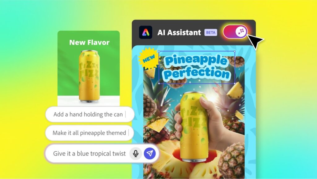Adobe Introduces AI Assistants for Express and Photoshop Tools