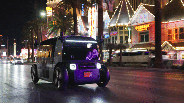 Amazon Unveils Zoox Robotaxi Service Offering Free Rides in Las Vegas