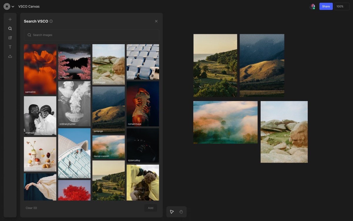 VSCO Introduces AI-Enhanced Collaborative Moodboard Feature