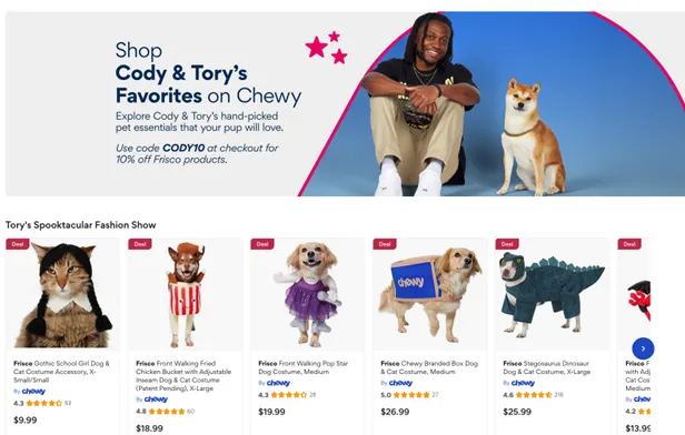 Chewy Expands Creator Storefronts for Upcoming Holiday Season