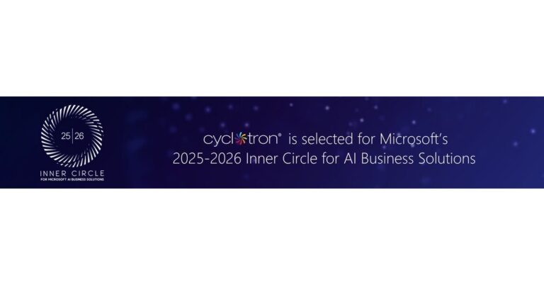 Cyclotron Chosen for Microsoft's 2025-2026 AI Business Solutions Circle