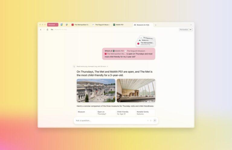 Dia’s AI Browser Integrates Arc’s Top Features for Users