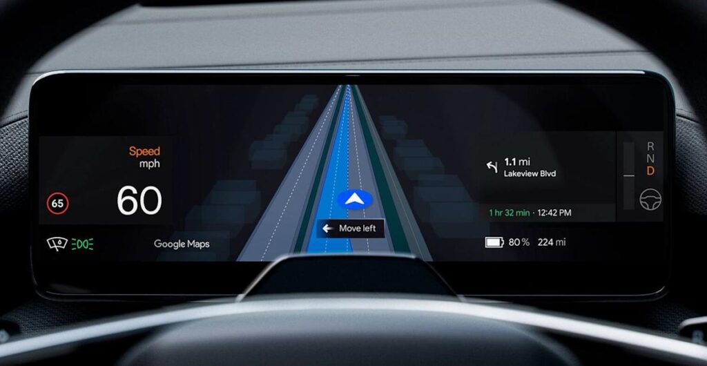 Google Maps Announces Live Lane Guidance Feature for Polestar 4