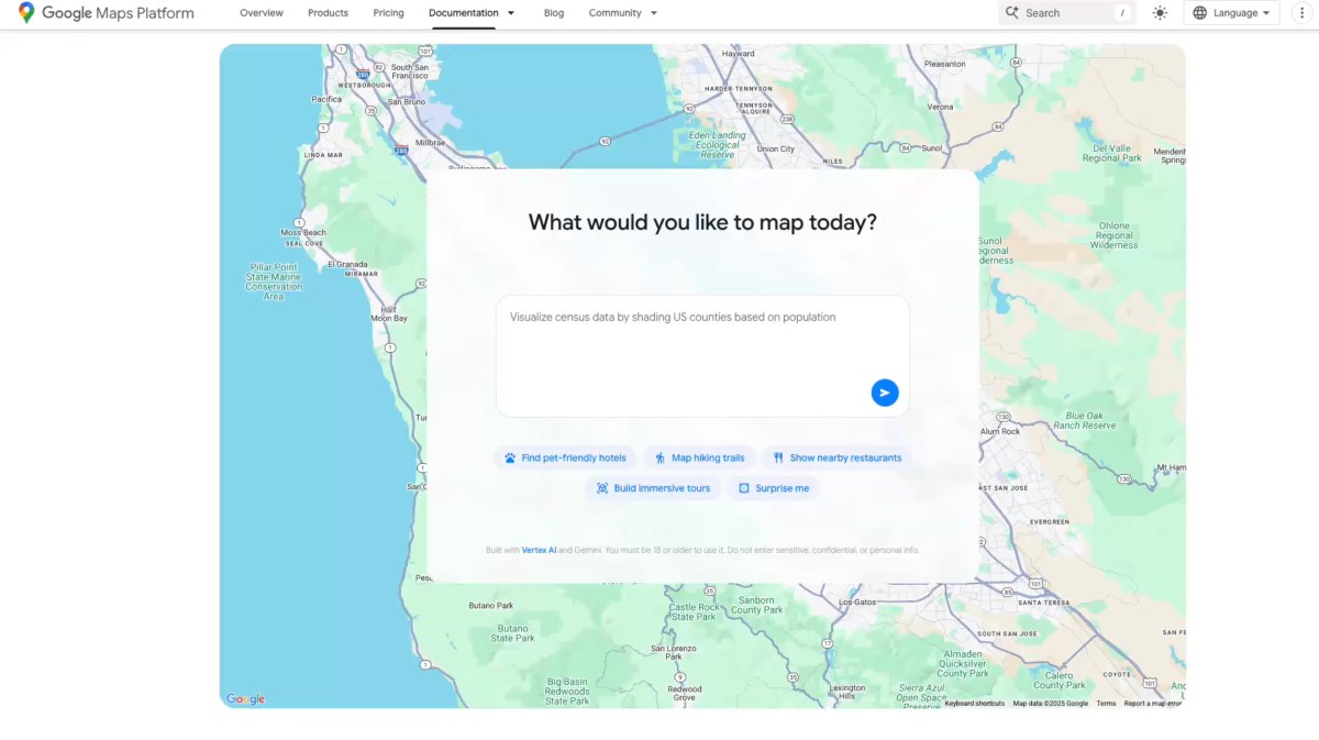 Google Maps Introduces AI Tools for Creating Interactive Projects