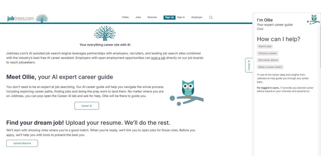 Jobtrees Launches Free AI Career Assistant "Ollie" for Jobseekers