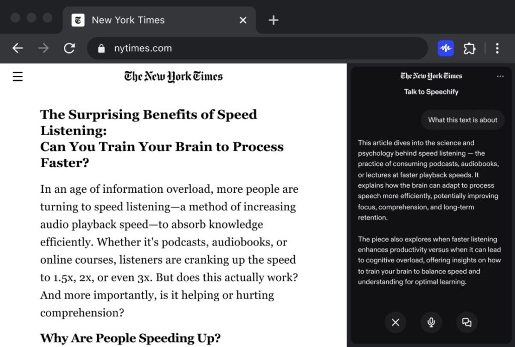Speechify Enhances Chrome Extension with Voice Typing and Assistant