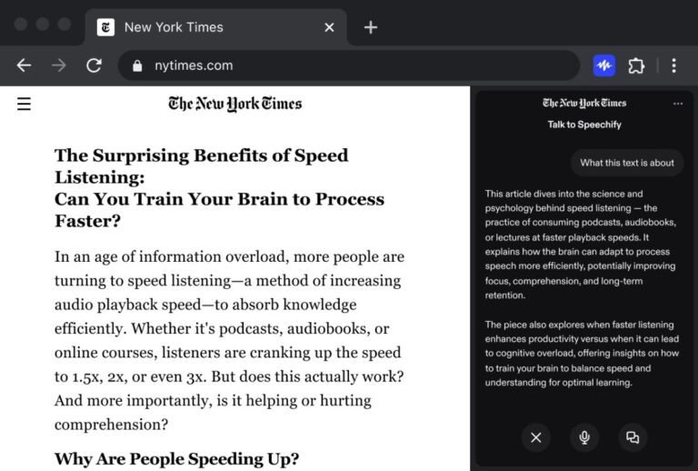 Speechify Enhances Chrome Extension with Voice Typing and Assistant