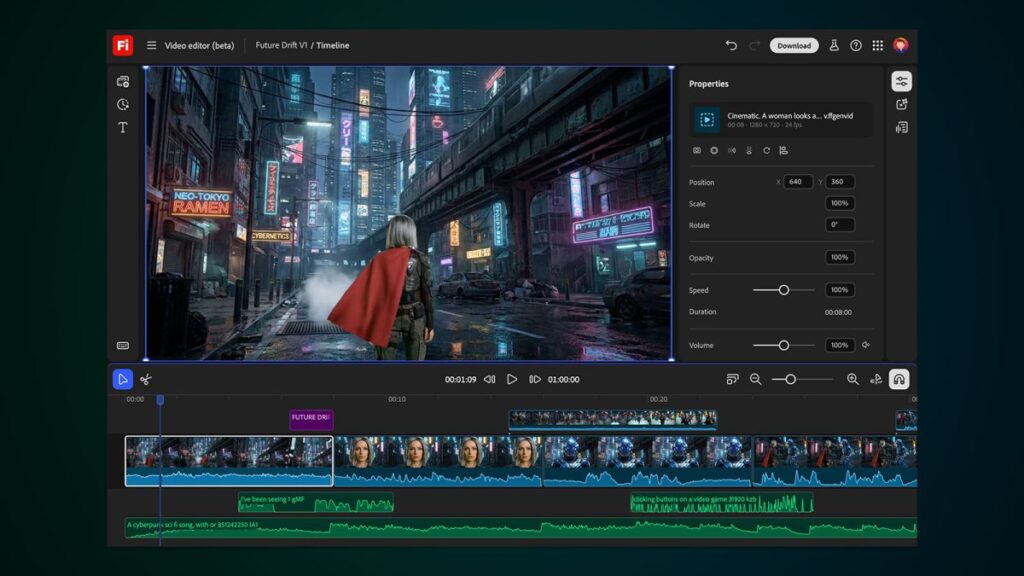 Adobe Firefly Expands Features with Prompt-Based Video Editing Support
