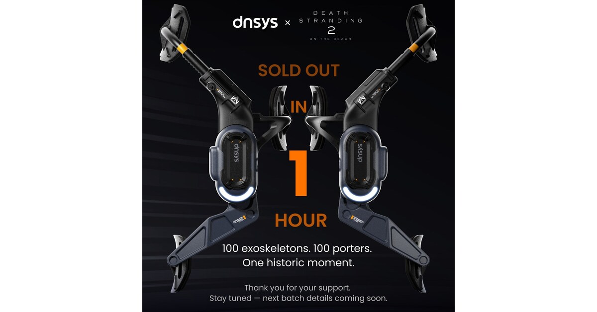 DNSYS x Death Stranding 2 Exoskeleton Sells Out in Just 60 Minutes