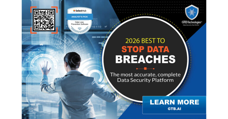 GTB Technologies Acknowledged for 2026 AI-Driven DLP Standards