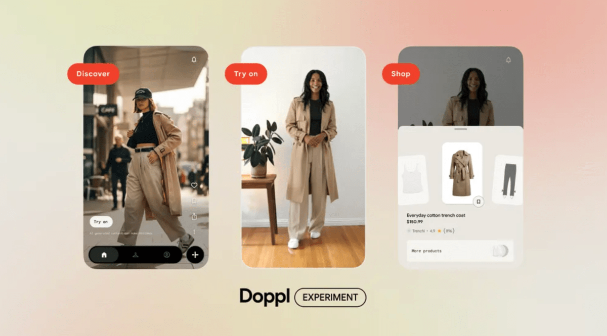 Google's Doppl Enhances AI Try-On Experience with Shoppable Feed