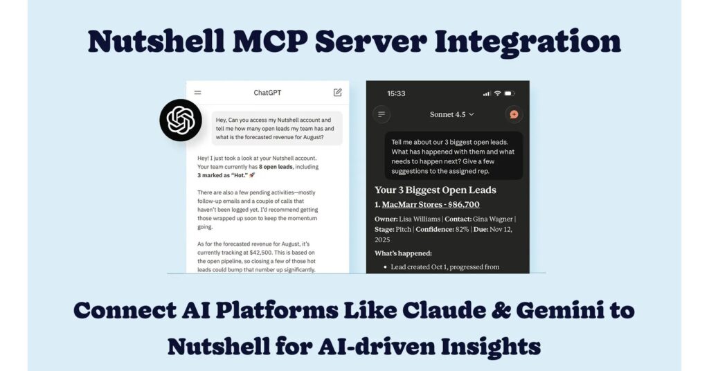 Nutshell Links Claude, ChatGPT, and CRM Data for Instant Insights