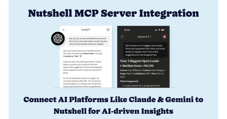 Nutshell Links Claude, ChatGPT, and CRM Data for Instant Insights