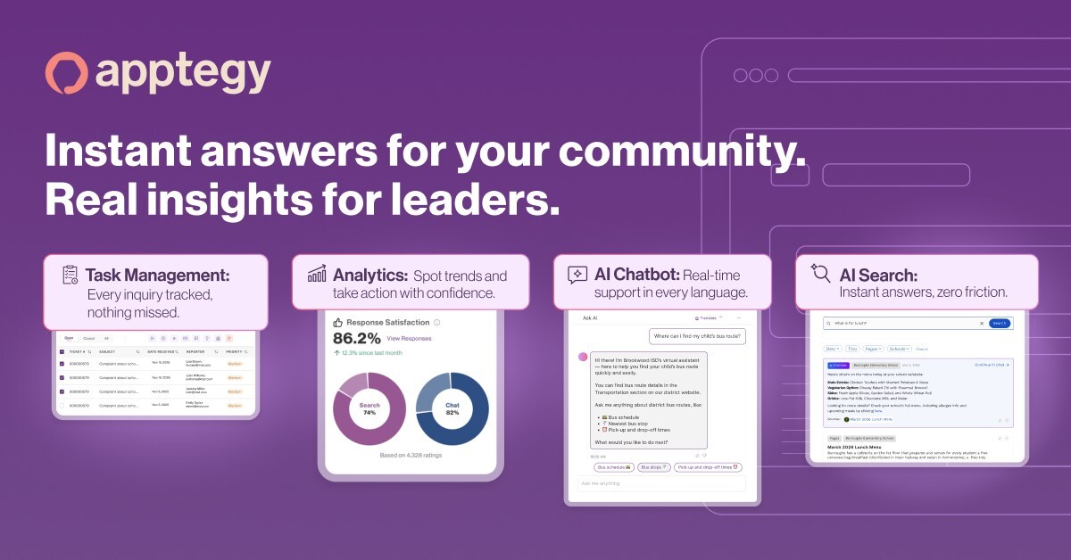 Apptegy Launches AI-Driven Inbound Hub for K-12 Communication