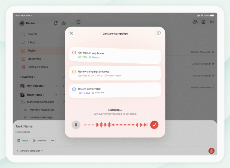 Todoist Introduces Voice Command for Adding Tasks to To-Do List