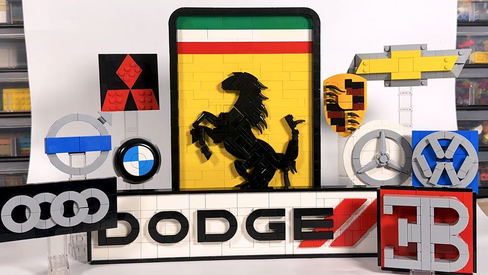 YouTuber Creates 100 Iconic Logos with Lego and Shares How-To Guide