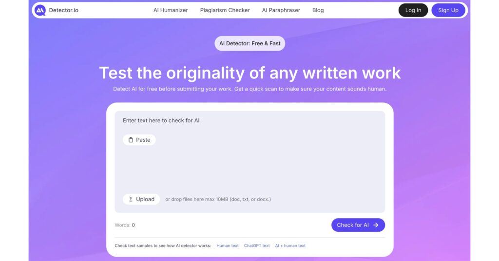 Detector.io Unveils Free AI Tool for Verifying Content Authenticity