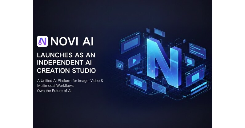 Novi AI Unveils New Independent AI Creation Studio After Upgrade