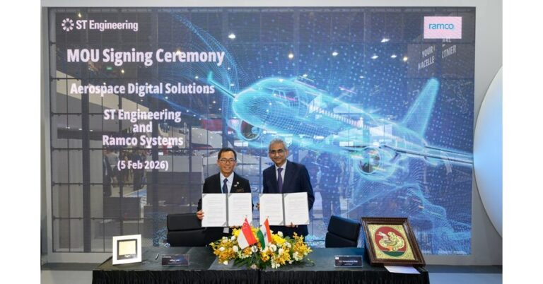ST Engineering Enters MoU with Ramco Systems for Aviation Solutions